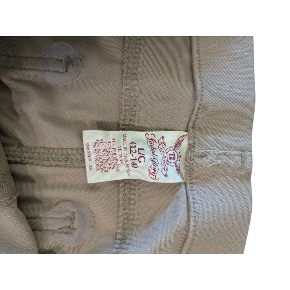 Faded Glory Womens Beige Capri Pants Large - Picture 3 of 3
